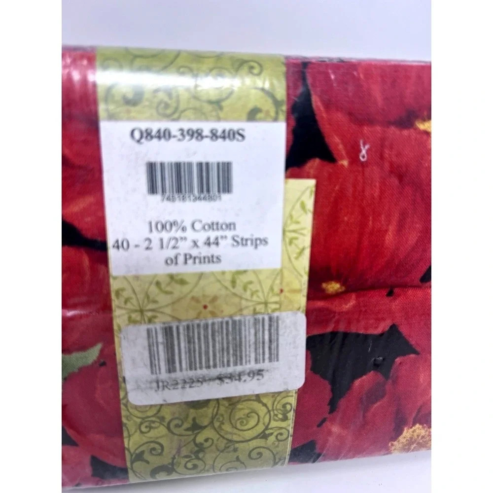 Wilmington Prints Poppy Celebration 40 Karat Crystals 2.5